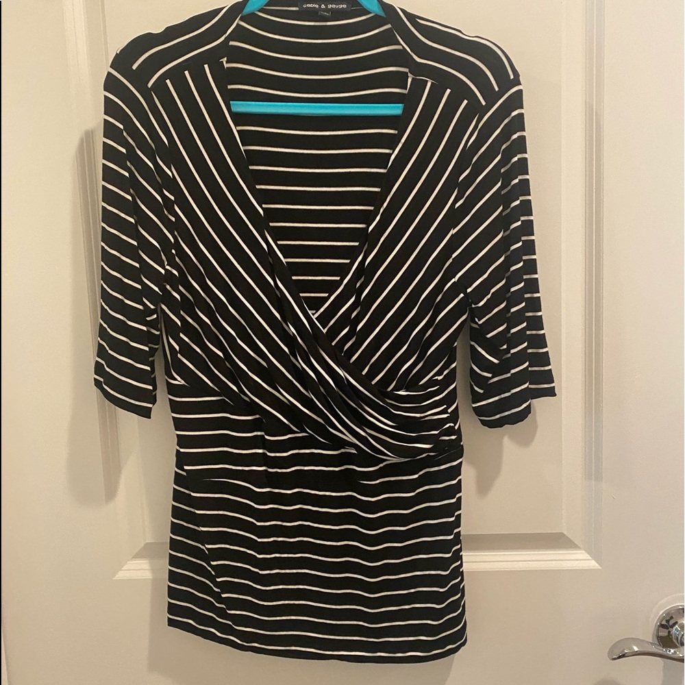 Women’s XL Cable & Gauge 3/4 Sleeve Top